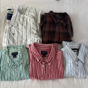 American Eagle Men’s or teen boy button down dress shirts size large